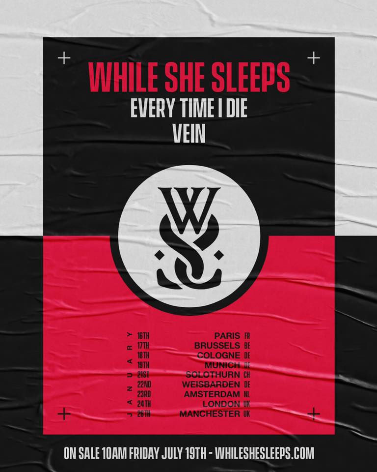 While She Sleeps Paris 2020