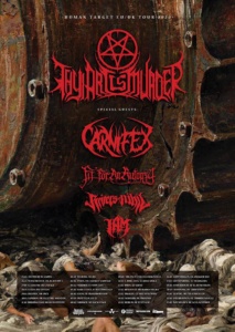 Afiche tournée Thy Art is Murder