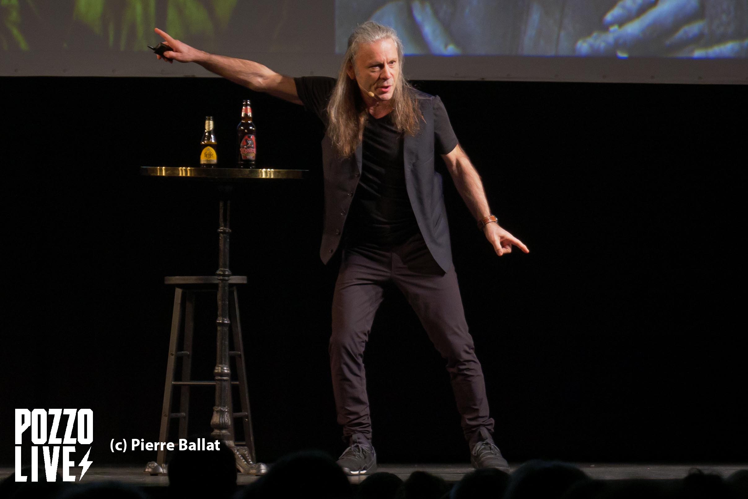 Brice Dickinson dans son show