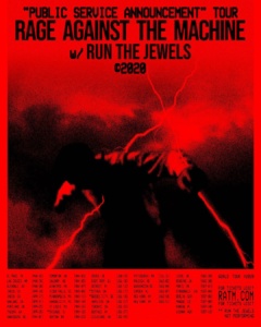 Affiche de la tournée 2020 de Rage Against the Machine