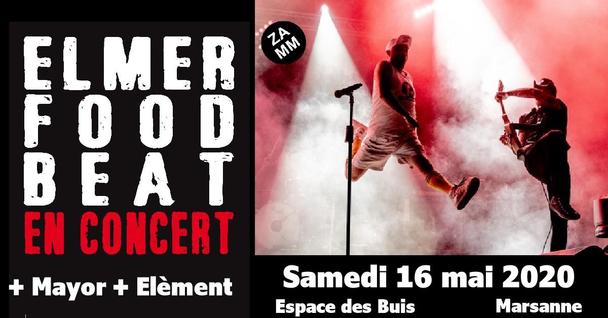 Elmer Food Beat en concert à Marsanne le 16 mai.