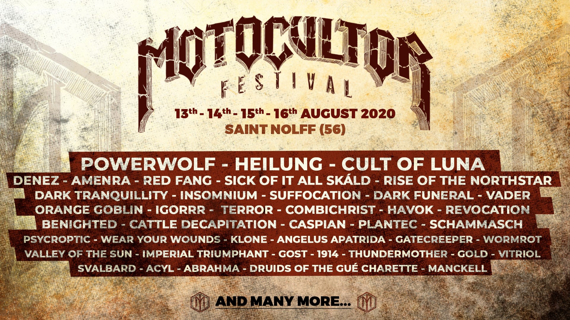 Headliners du Motocultor 2020