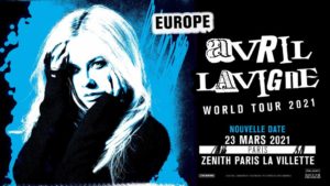 Affiche concert Avril Lavigne à Paris