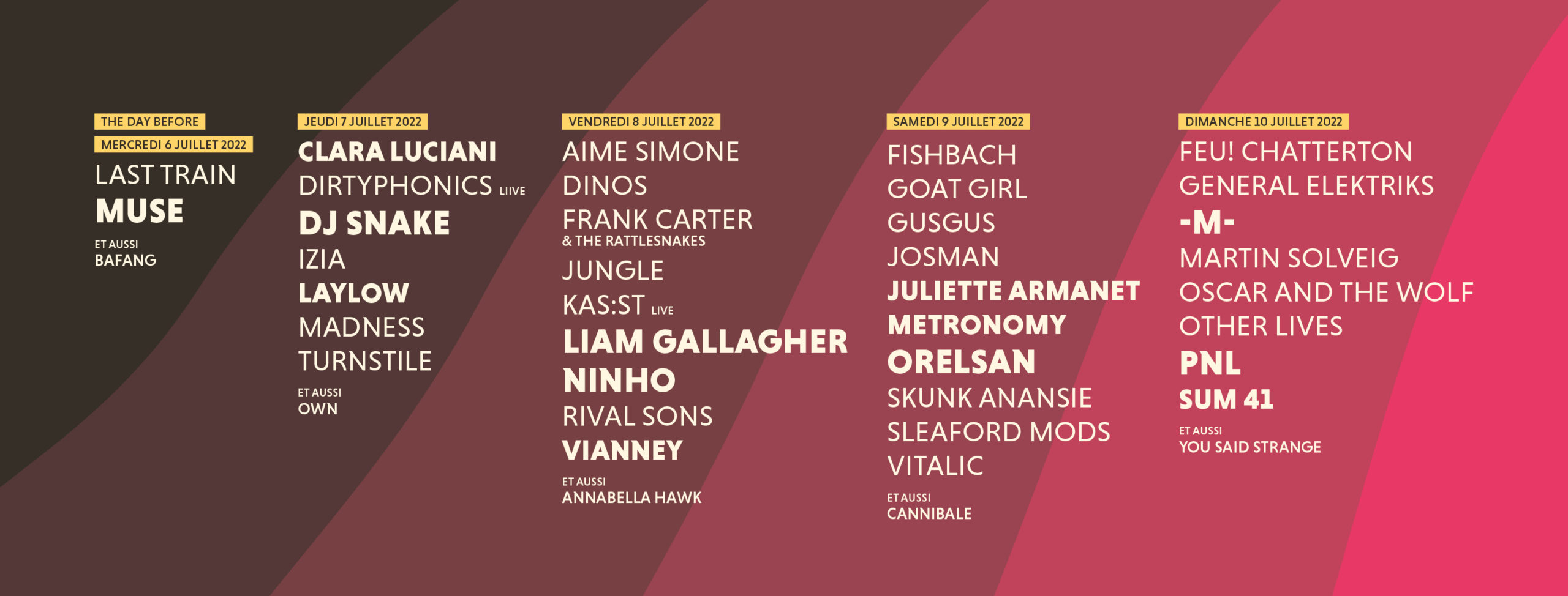 Line-up 2022 – John Beauregard Line-up 2022 - John Beauregard