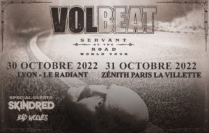 Volbeat Lyon et Paris 2023
