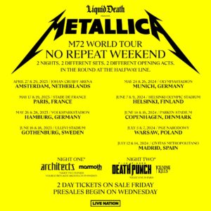 Metallica au Stade de France 2023