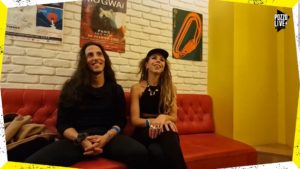 Lou et Tristan de Ceylon lors de l'interview au Bataclan