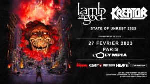 LAMB OF GOD KREATOR OLYMPIA PARIS