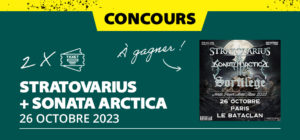 Gagne tes places pour Sonata Arctica + Stratovarius