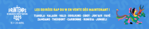Printemps Bourges 2025 soirées rap