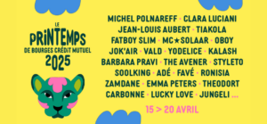 nouvelle affiche programmation Printemps de Bourges 2025