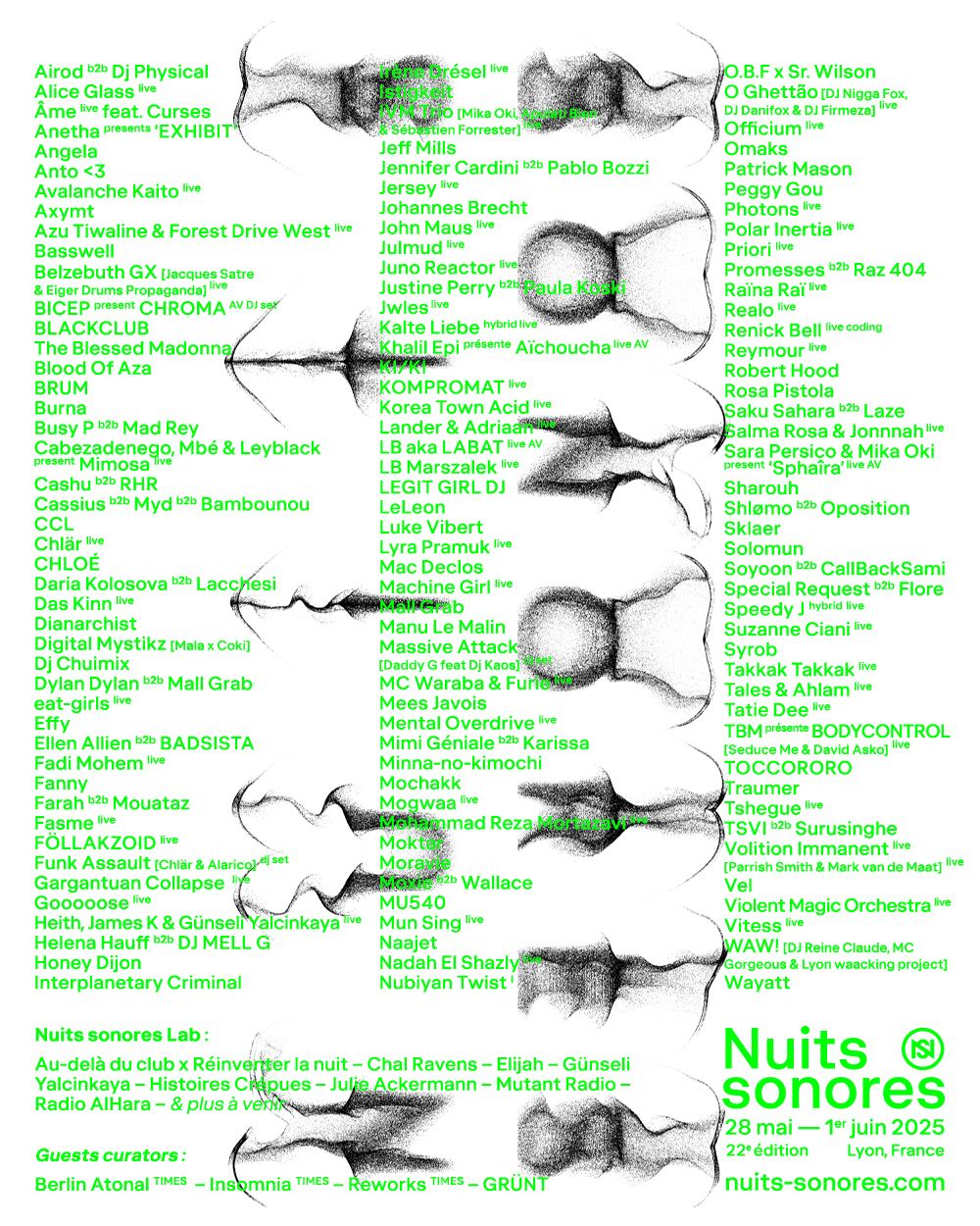 Programmation Nuits Sonores 2025