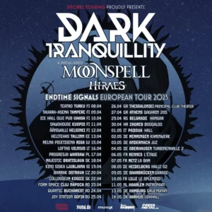 Affiche Tournée Dark Tranquility 2025
